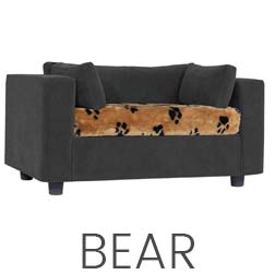 Pet sofa Grey - plaid Bear